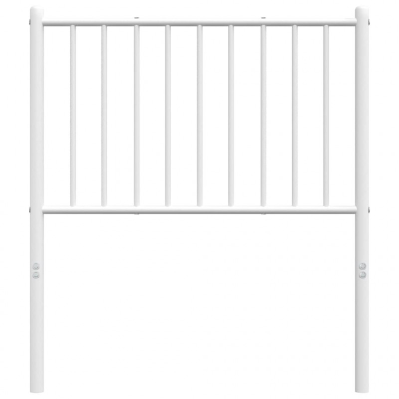 Metalowe wezgłowie, białe, 75 cm