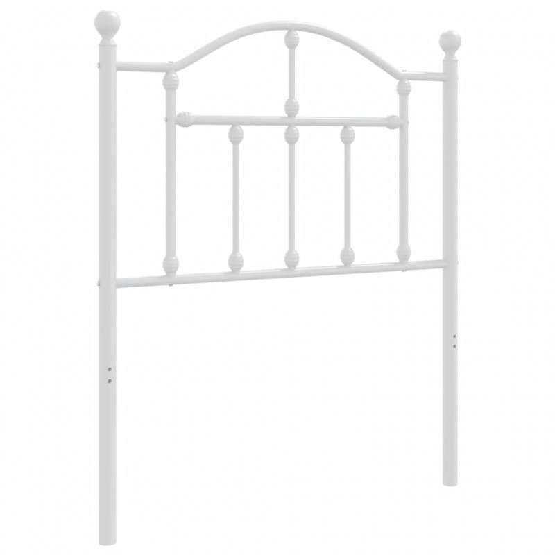Metalowe wezgłowie, białe, 75 cm