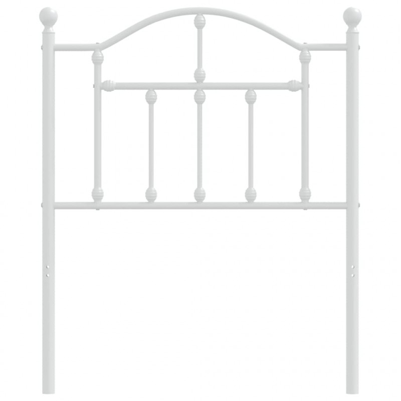 Metalowe wezgłowie, białe, 75 cm