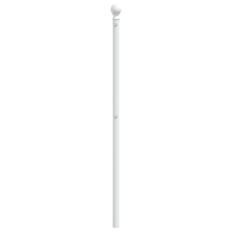 Metalowe wezgłowie, białe, 160 cm