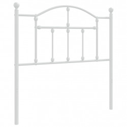 Metalowe wezgłowie, białe, 90 cm
