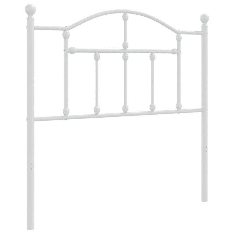 Metalowe wezgłowie, białe, 90 cm