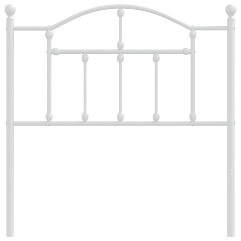 Metalowe wezgłowie, białe, 90 cm