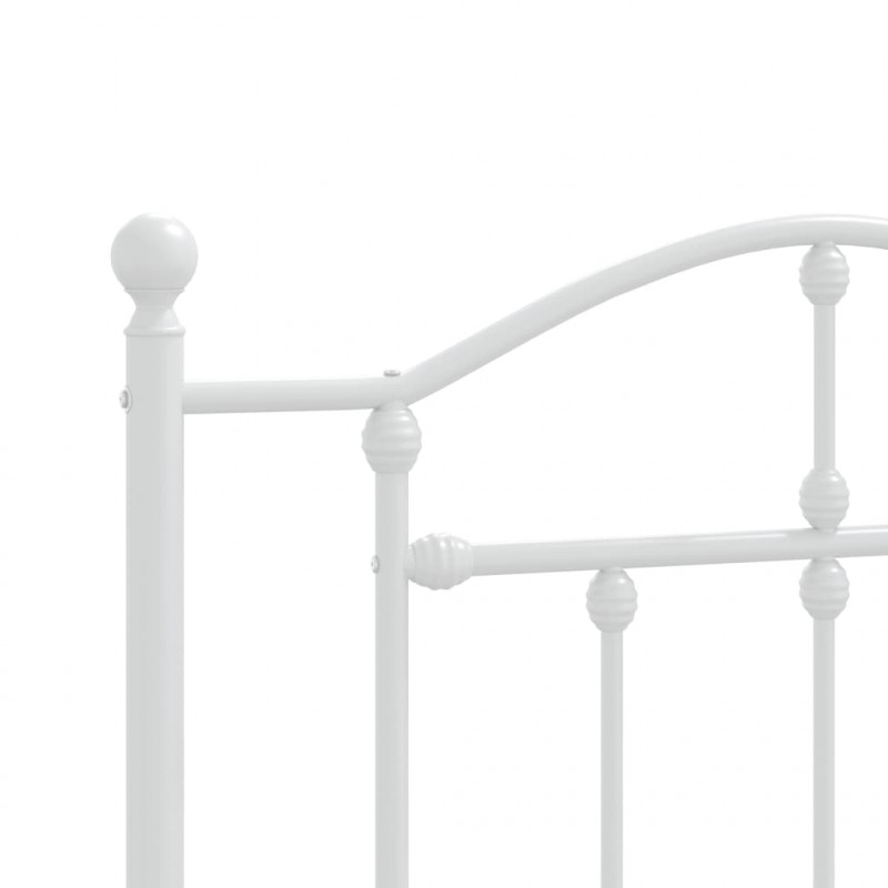 Metalowe wezgłowie, białe, 90 cm