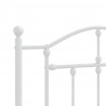 Metalowe wezgłowie, białe, 90 cm