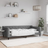 Sofa z funkcją spania, ciemnoszara, 100x200 cm, obita tkaniną