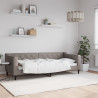Sofa z funkcją spania, kolor taupe, 80x200 cm, obite tkaniną