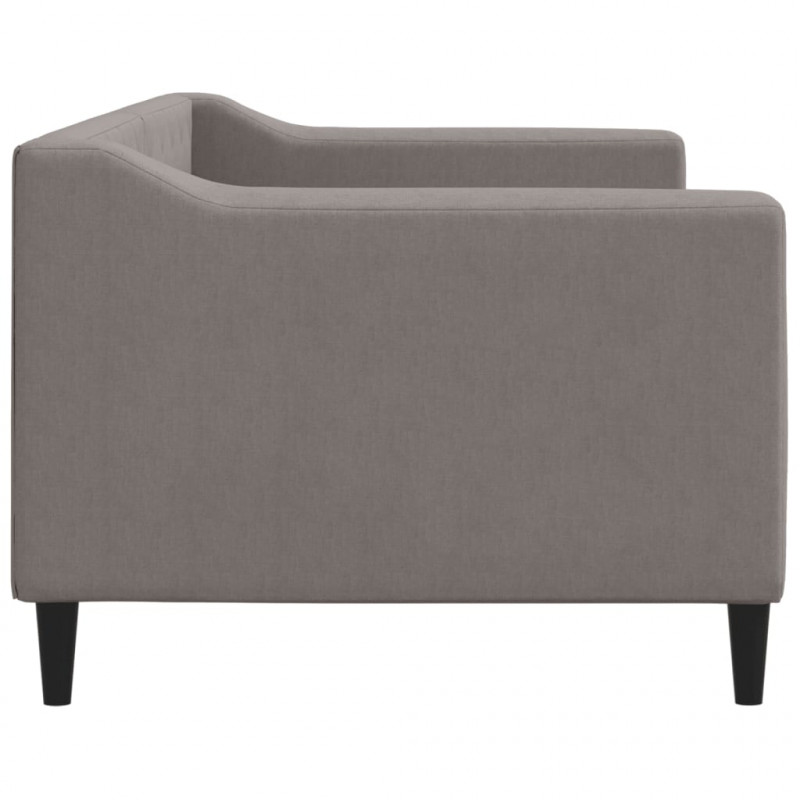 Sofa z funkcją spania, kolor taupe, 80x200 cm, obite tkaniną