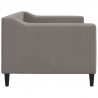 Sofa z funkcją spania, kolor taupe, 80x200 cm, obite tkaniną