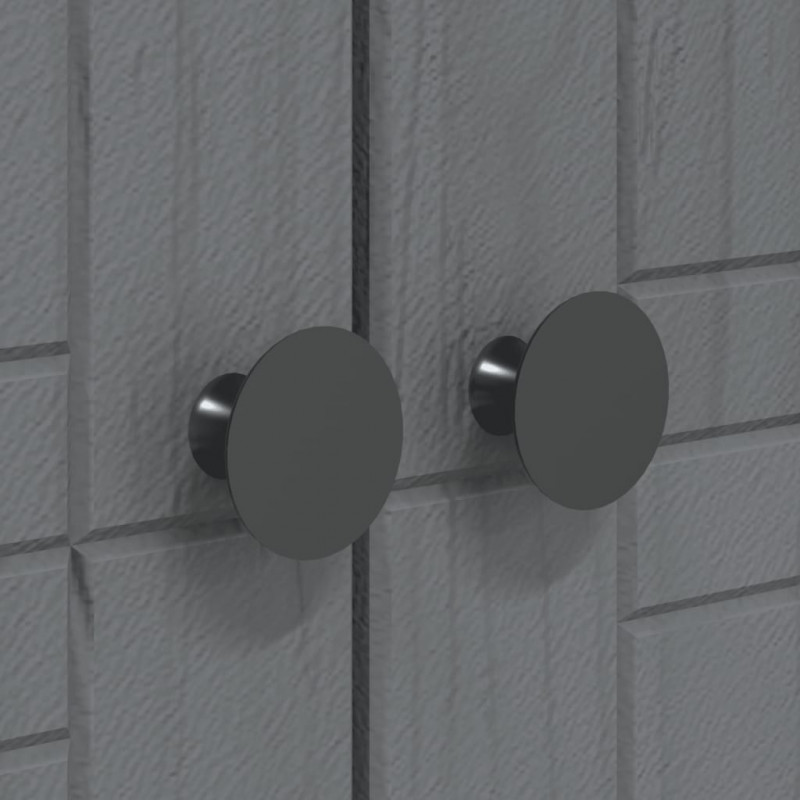 Szafa BODO, szara, 146x53,5x173 cm, lite drewno sosnowe