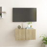Szafki wiszące pod TV, dąb sonoma, 60x30x30 cm