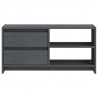 Szafka pod telewizor, szara, 80x31x39 cm, lite drewno sosnowe