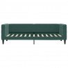 Sofa z funkcją spania, ciemnozielona, 80x200 cm, aksamitna