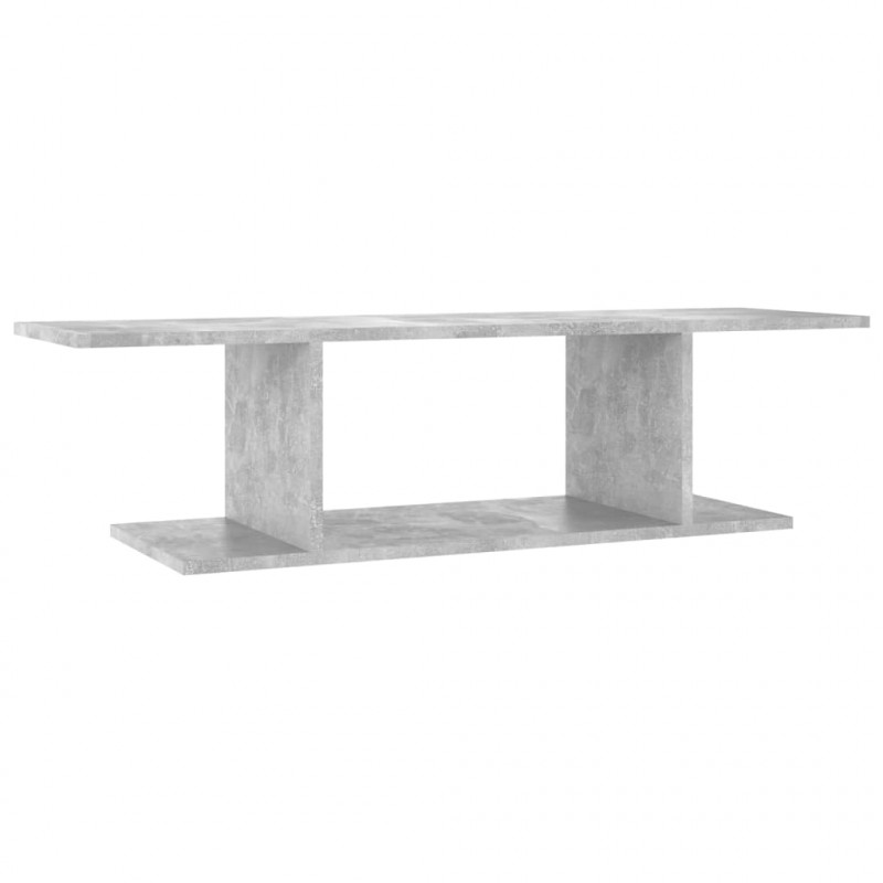 Wisząca szafka telewizyjna, szarość betonu, 103x30x26,5 cm
