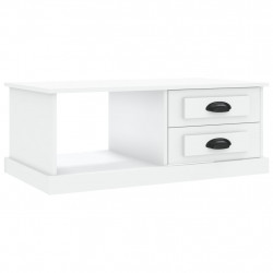 Stolik kawowy, biały, 90x50x35, materiał drewnopochodny