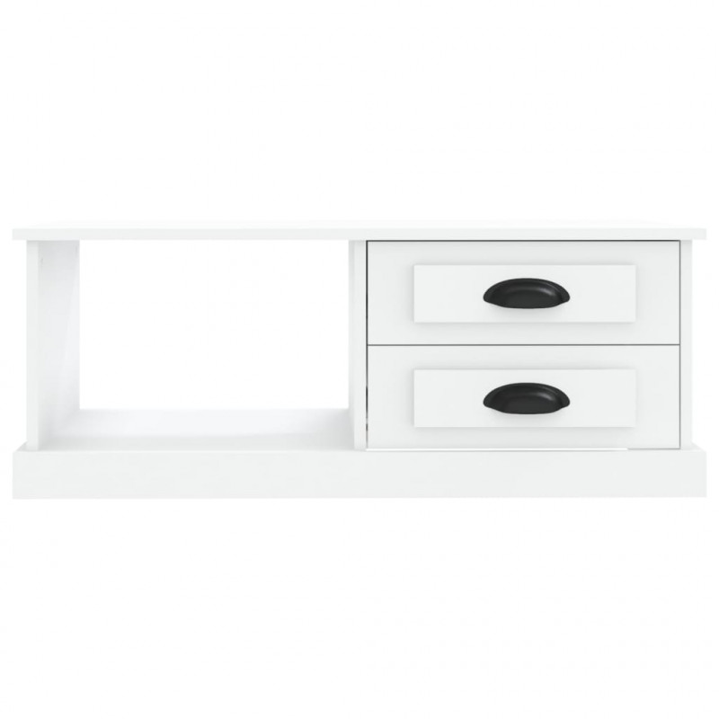 Stolik kawowy, biały, 90x50x35, materiał drewnopochodny