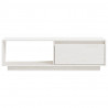 Szafka pod telewizor, biała 110x30x33,5 cm, lite drewno sosnowe