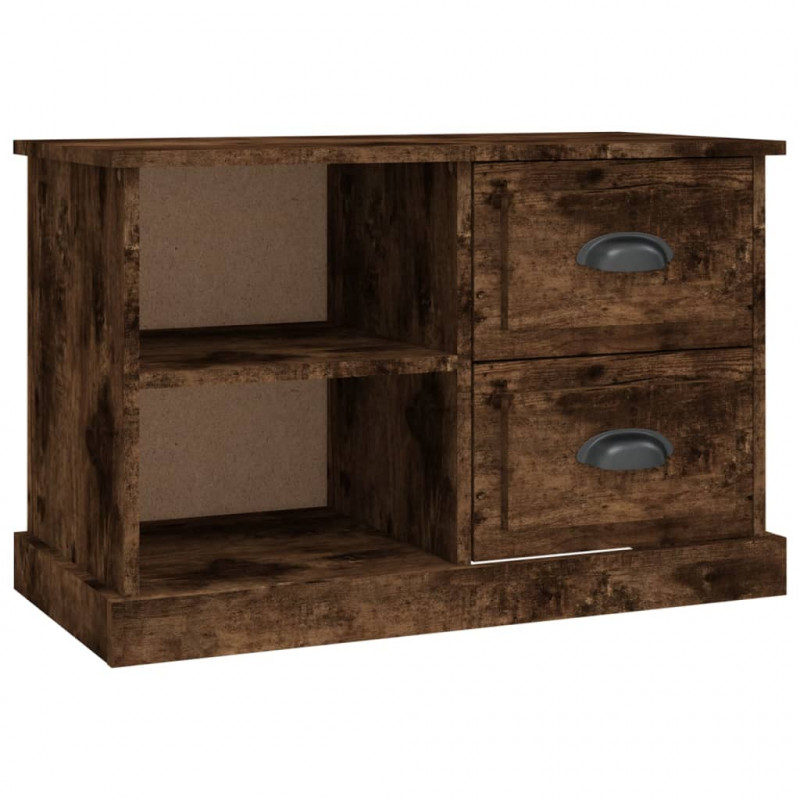 Szafka pod TV, przydymiony dąb, 73x35,5x47,5 cm