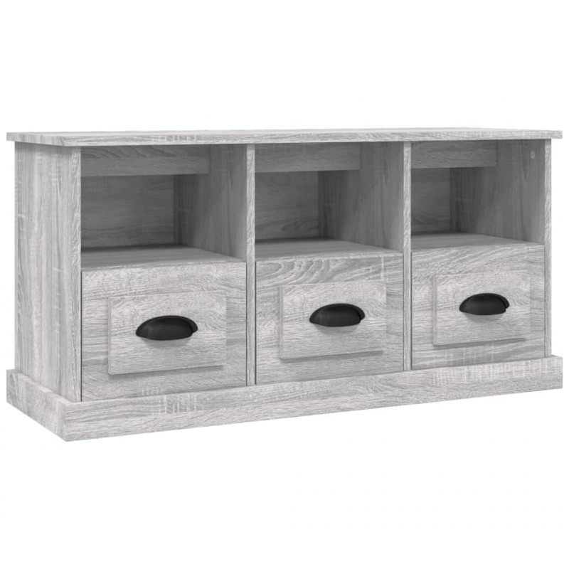 Szafka pod TV, szary dąb sonoma, 100x35x50 cm