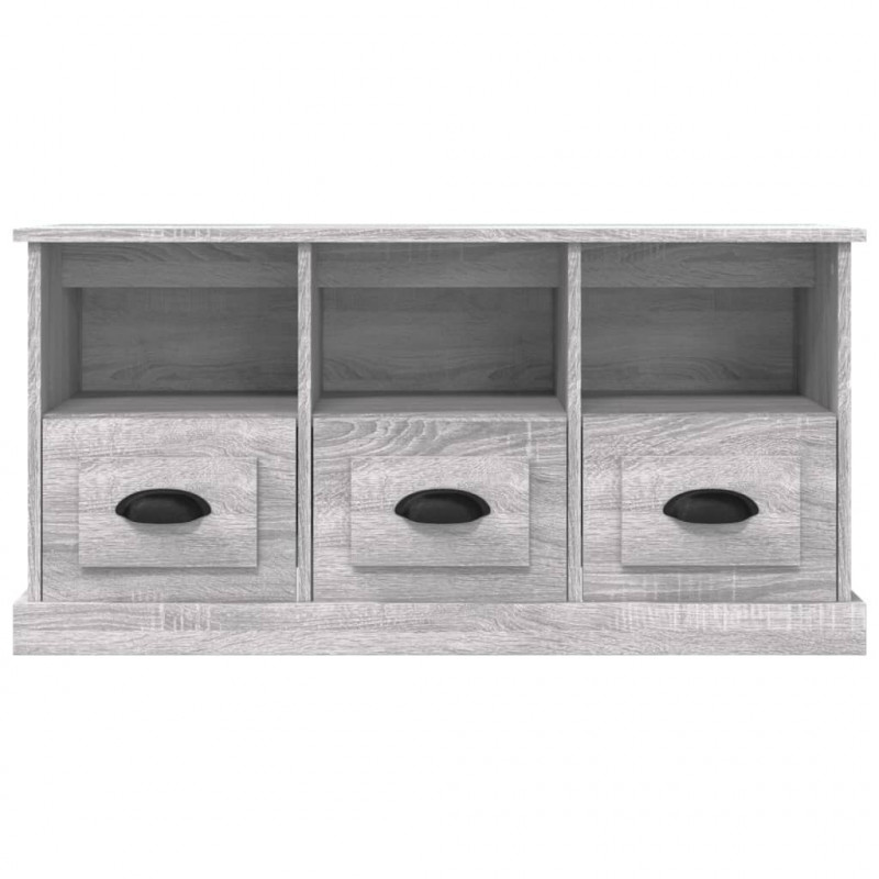 Szafka pod TV, szary dąb sonoma, 100x35x50 cm