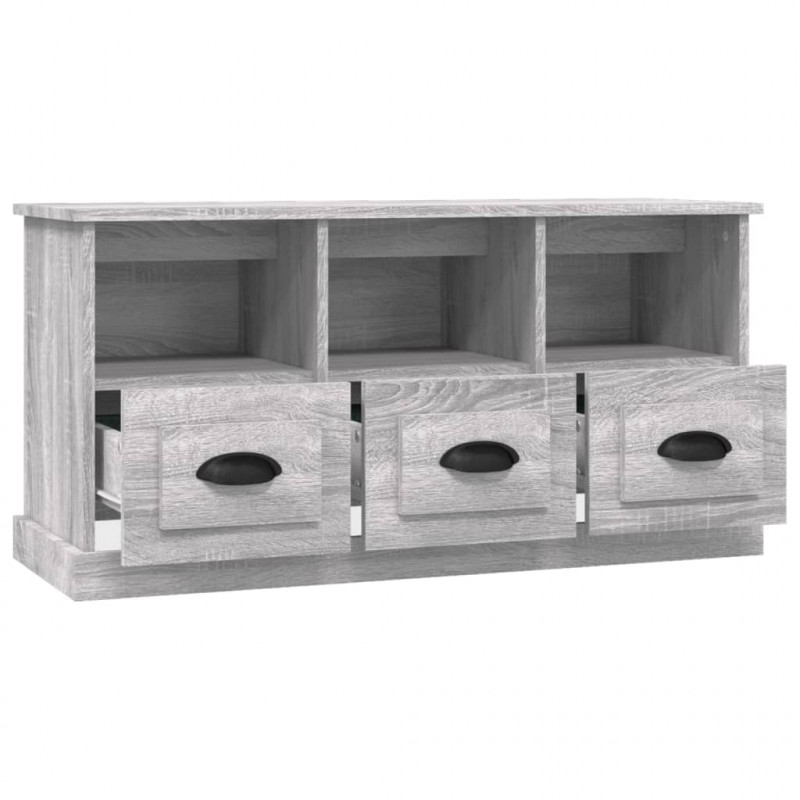 Szafka pod TV, szary dąb sonoma, 100x35x50 cm
