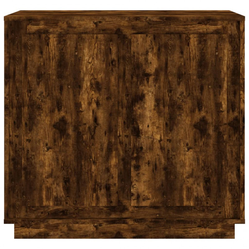 Szafka, przydymiony dąb, 80x34x75 cm, materiał drewnopochodny