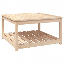 Stolik ogrodowy, 82,5x82,5x45 cm, lite drewno sosnowe