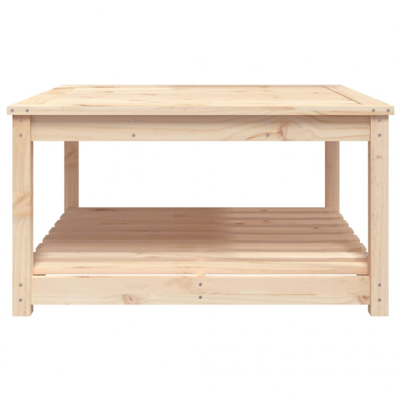 Stolik ogrodowy, 82,5x82,5x45 cm, lite drewno sosnowe