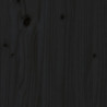 Rama łóżka, czarna, 200 x 200 cm, lite drewno sosnowe