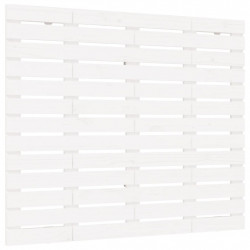 Wezgłowie łóżka, białe, 106x3x91,5 cm, lite drewno sosnowe