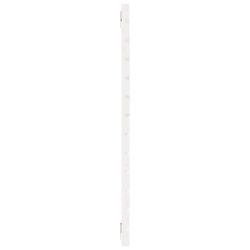 Wezgłowie łóżka, białe, 106x3x91,5 cm, lite drewno sosnowe