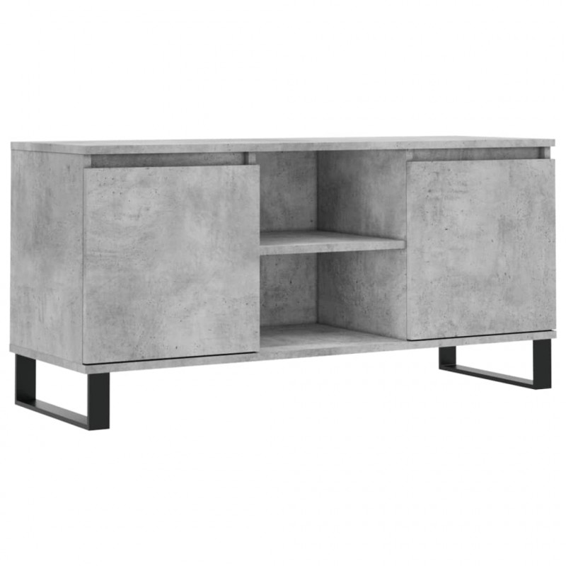 Szafka pod TV, szarość betonu, 104x35x50 cm