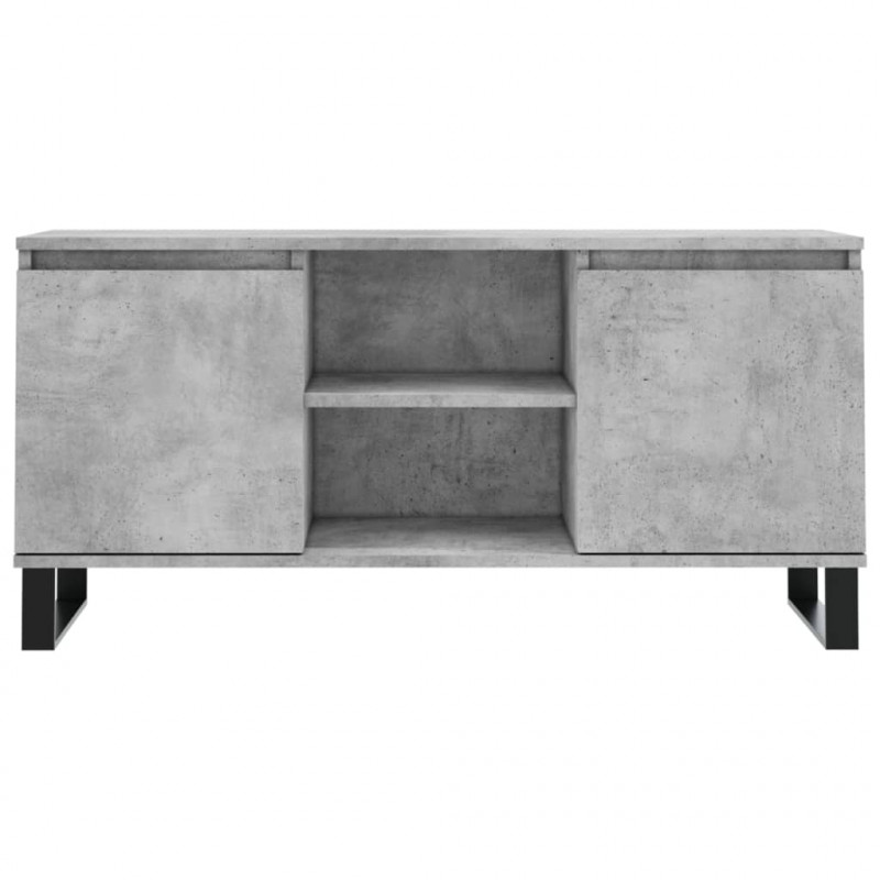 Szafka pod TV, szarość betonu, 104x35x50 cm