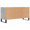 Szafka pod TV, szarość betonu, 104x35x50 cm