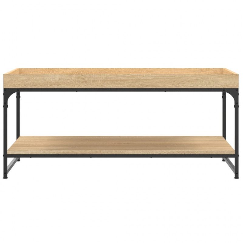Stolik kawowy, dąb sonoma 100x49x45 cm, materiał drewnopochodny