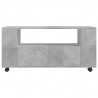 Szafka pod TV, szarość betonu, 102x34,5x43 cm