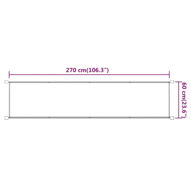 Markiza pionowa, niebieska, 60x270 cm, tkanina Oxford