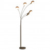 Lampa stojąca, 200 cm, 5 x E14, srebrna
