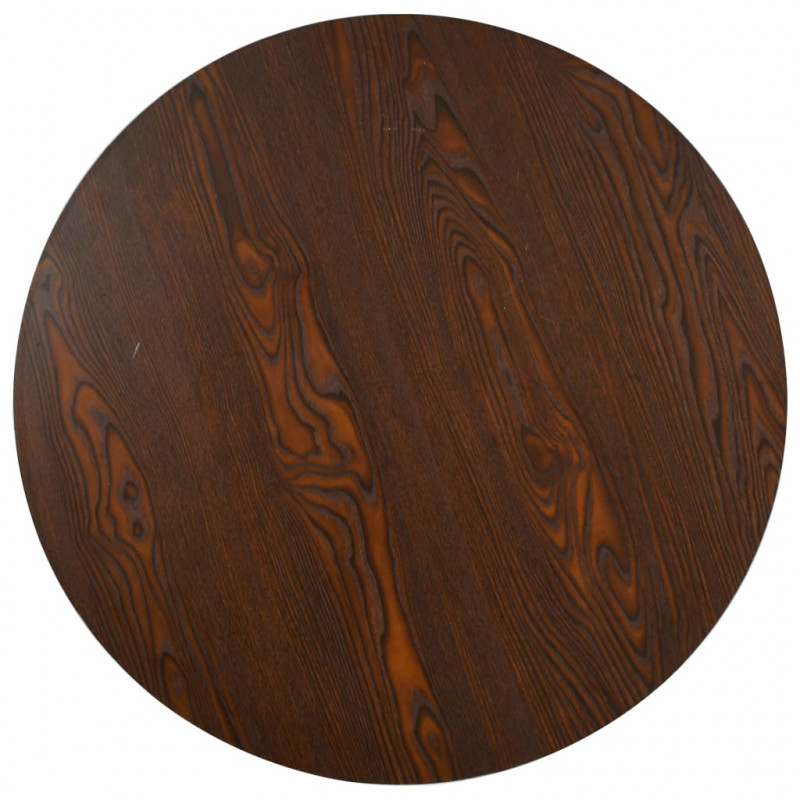 Stolik bistro, ciemnobrązowy, 80 cm, MDF