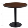 Stolik bistro, ciemnobrązowy, 80 cm, MDF
