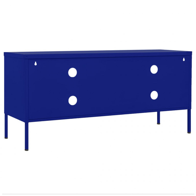 Szafka pod telewizor, granatowa, 105x35x50 cm, stalowa