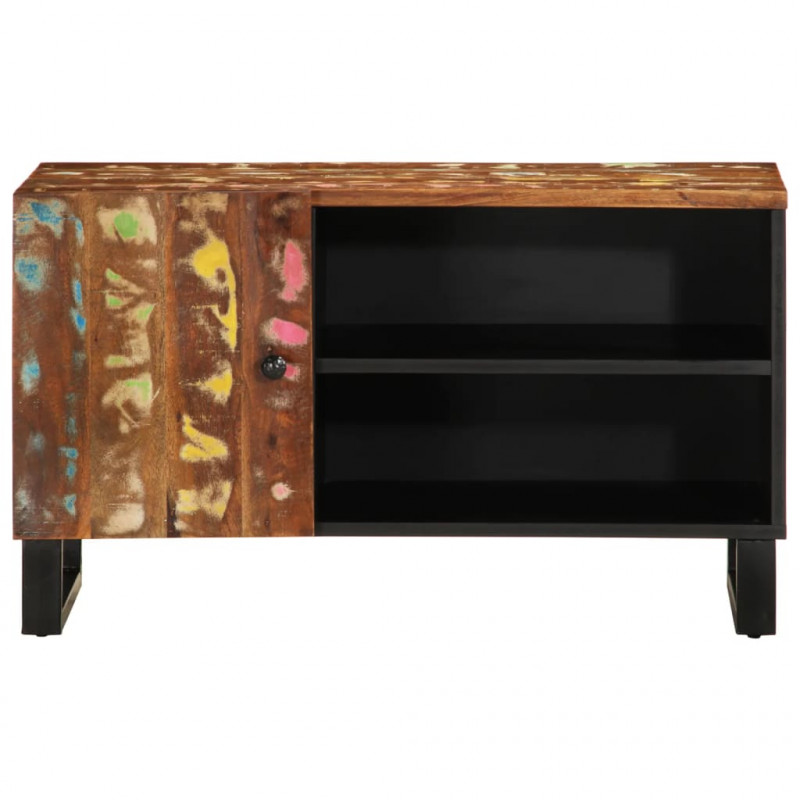 Szafka RTV, 80x33x46 cm, drewno i materiał drewnopochodny