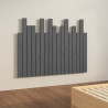 Wezgłowie łóżka, szare, 108x3x80 cm, lite drewno sosnowe