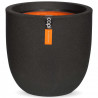 Capi Owalna donica Urban Smooth, 35 x 34 cm, czarna, KBL932