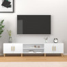 Szafka pod TV, biała, 180x31,5x40 cm, materiał drewnopochodny