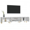 Szafka pod TV, biała, 180x31,5x40 cm, materiał drewnopochodny
