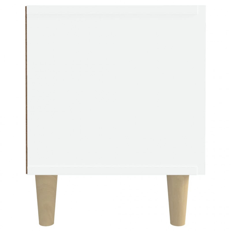 Szafka pod TV, biała, 180x31,5x40 cm, materiał drewnopochodny