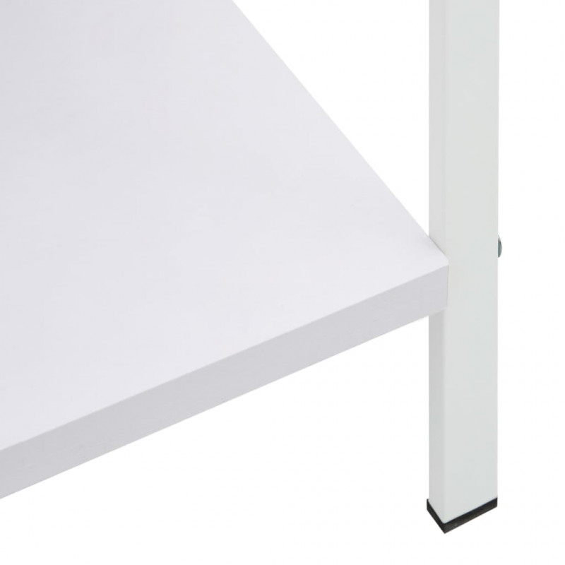 Regał z 5 półkami, biały, 60x27,6x158,5 cm