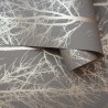 DUTCH WALLCOVERINGS Tapeta Rhea Trees, szarość i różowe złoto