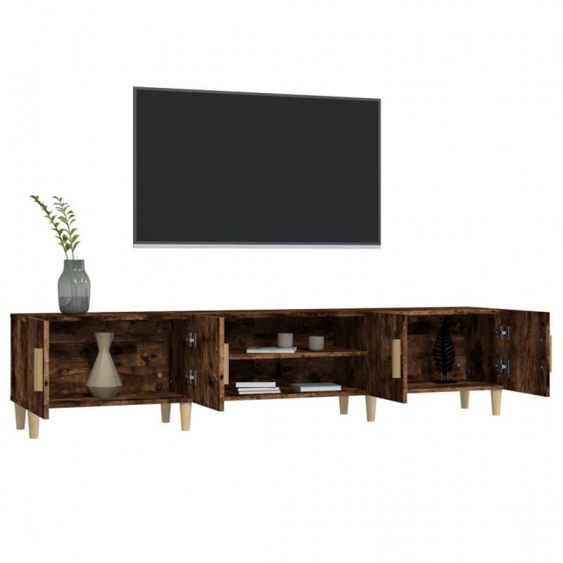 Szafka pod TV, przydymiony dąb, 180x31,5x40 cm
